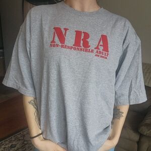 Joe Boxer NRA  "Non Responsible Adult" t-Shirt Size Large